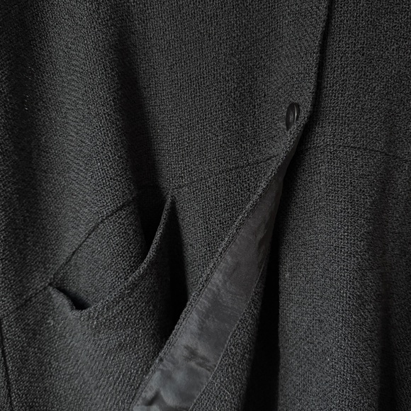 MASAI | COTTON BLEND BOHO BLACK POCKET DOUBLE BUTTON OPEN SLIT CARDIGAN SHACKET - Picture 8 of 10